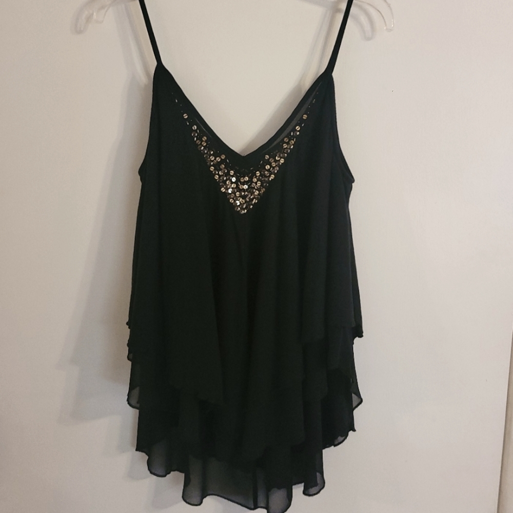 Express Flowy Sequin Camisole